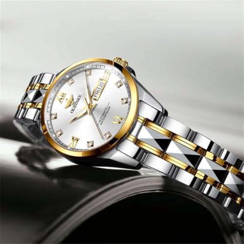 Image of OLEVS Automatic Womens Watch Mechanical Calendar Watches Diamond Fashion Waterproof Female Wrist Watch