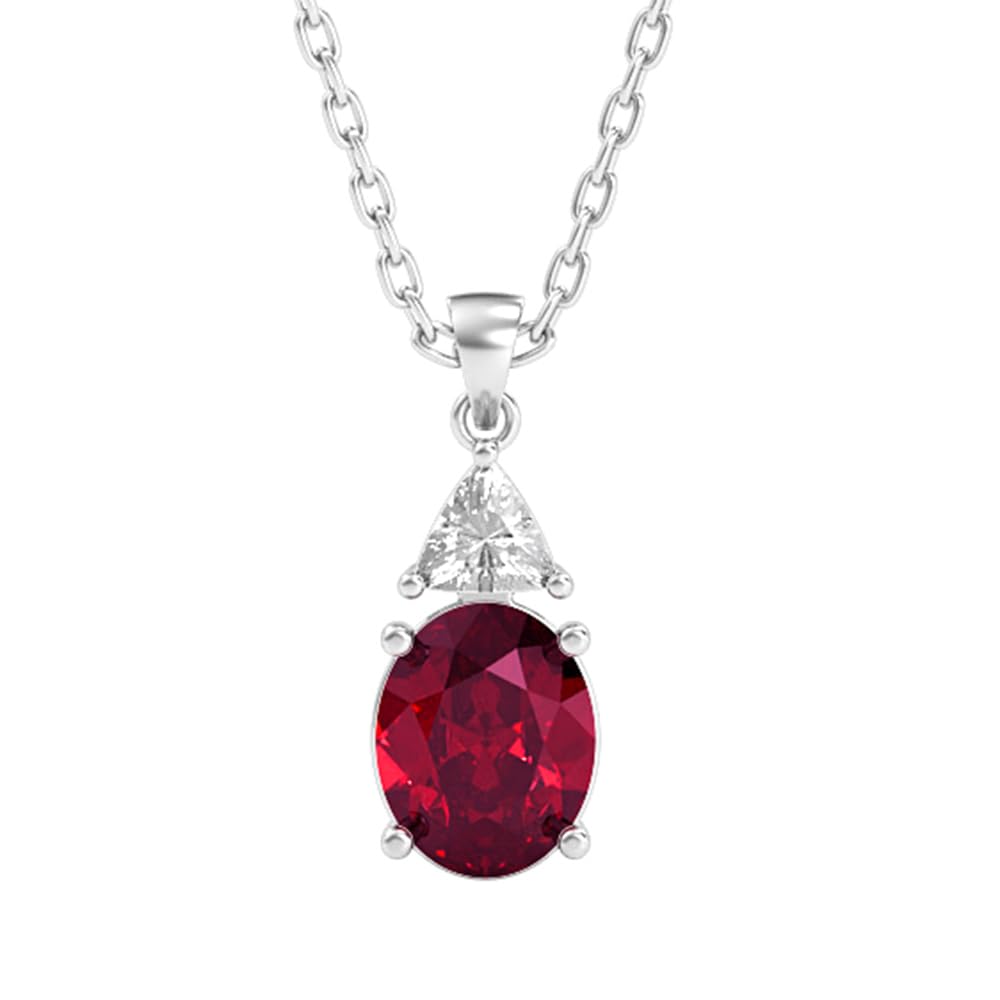 925 Silver Claret Pendant|Necklace to Gift Women & Girls | With Certificate of Authenticity and 925 Stamp | 6 Months Warranty-image-41