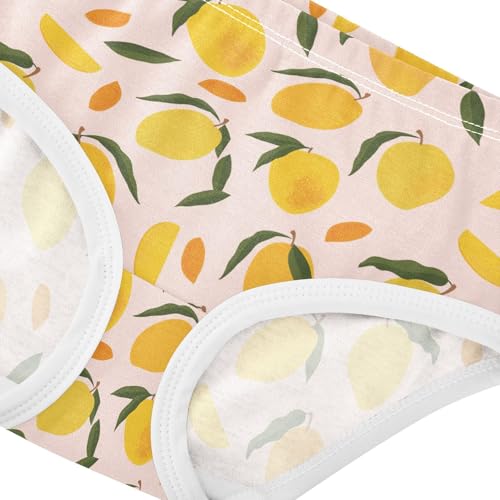Little Girls' Soft Cotton Underwear Kids Breathable Comfort Mango Panties Briefs Toddler4