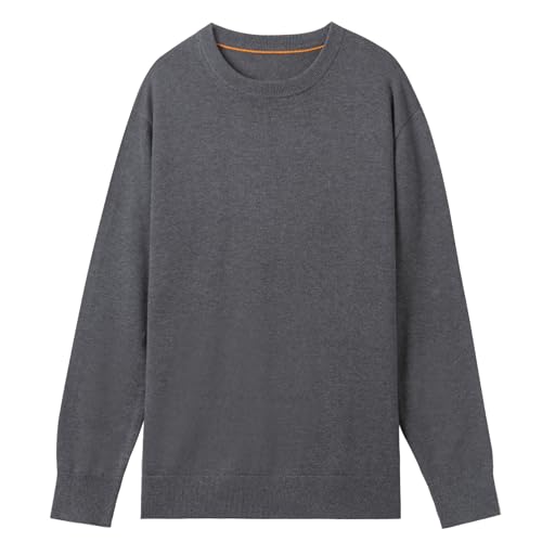 Men's Lightweight Slim Fit Sweater - Breathable Crew Neck Pullover for Office & Casual Layering2