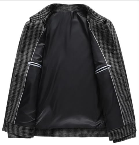 Men’s Suit Jacket, Herringbone Tweed Blazers Jacket, Single Breasted Casual Wool Sports Coat4