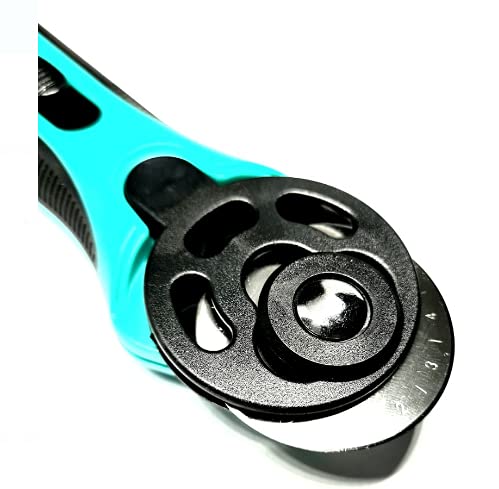 Zenith Manual Sewing Roller Cutter Rotary Blade 45 mm for Quilters Tailors Crafts DIY Stitching Sewing, Fabric, Paper, Leather and Vinyl - Rotary Cutter 1