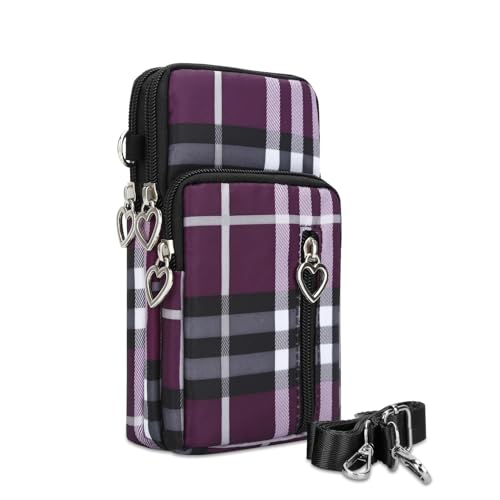 DOB SECHS Small Crossbody Wallet Phone Bag Shoulder Strap Wallet Pouch for Women Mini Crossbody Cell Phone Purse