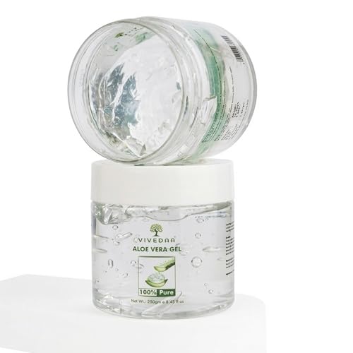 Image of Pure Aloe Vera Gel for Face- (250g), Skin & Hair - Hydrating, Soothing & Everyday Repair - Lightweight Non-Sticky Aloe Vera Gel with Glycerin