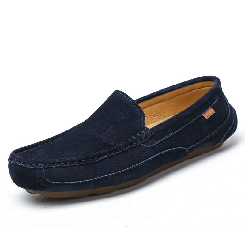 Men's Loafers Shoes Square Toe Solid Color Faux Leather Loafer Shoes Comfortable Anti-Slip Lightweight Outdoor Party Slip On