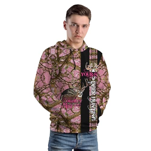 ENCYCOM Personalized 3D Deer Hunting Camo Hoodie, Long Sleeves Deer Sweater, Camo Men Shirt Unisex Streetwear Size S-5XL4