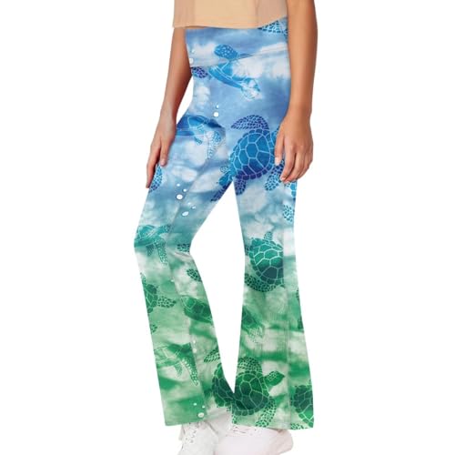 Girls' Flare Leggings Flare Yoga Pants High Waist Bootcut Bell Bottom Leggings for Kids Dance Workout Casual Pant3