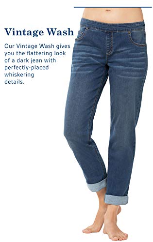 PajamaJeans Boyfriend Jeans for Women - Elastic Waist Jeans4