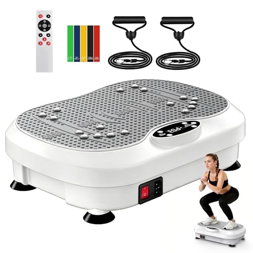NISILIN Vibration Plate Exercise Machine for Lymphatic Drainage with 200 Levels, Whole Body Fitness...