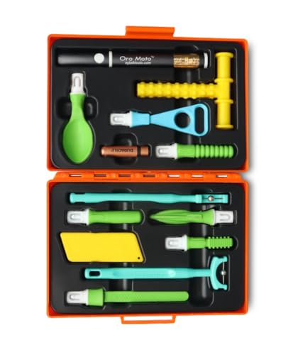 Image of Special Kit - Sensory Integration, Speech & Feeding Therapy Tools | Includes..Oro Moto Vibration brash, Pointer Spoon, Tongue Depressor, Wee Round Tip, Wee Round Textured, Soft Pointer, Uni Tip, Talk-Seal, Tongue Lateralization, Lip Seal, Chewy Tube Yellow Pack of 1 Kit