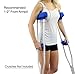 Crutcheze Premium USA Made Crutch Pad and Hand Grip Covers | Comfortable Underarm Padding Washable Breathable Moisture Wicking Orthopedic Products Accessories (Blue)