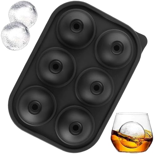 Molde para bolas de hielo redondas de silicona con tapa miniatura 1