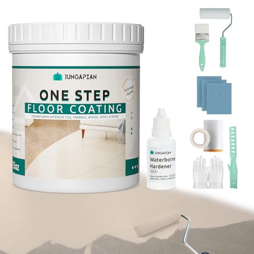 Jungarian All-In-One Interior Floor Coating Kit, Water-based & Low Odor