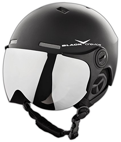 Black Crevice Skihelm - Casco de esquí, color Negro Mate/Blanco (Matt Black/White), talla M/L (58-61 cm)