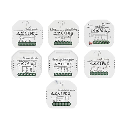 Módulo de relé inteligente ZigBee 3.0 para interruptor de luces y persianas de 1/2/3 grupos 2