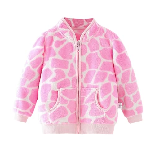 Genérico Chaqueta de franela para niñas abrigo acogedor otoño invierno elegante top informal uso diario bebés pequeños (18-24 Months)