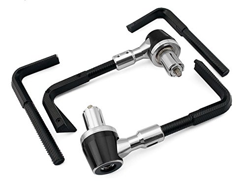 7/8"(22mm) Led Light Handlebar Brush Hand Guard Motocross Hand Guard Motorcycle Brake Clutch Lever Protector Front Adjustable Black Fit For BMW S1000RR 2010-2012 F-22/B-22