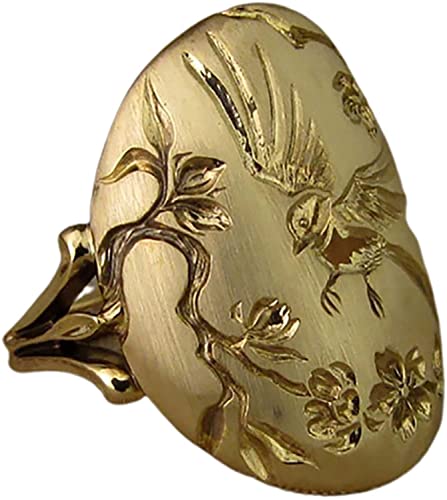 Vintage Exquisite Elegant Bird and Flower Engagement ring Decorative Women ring for Party Creative3