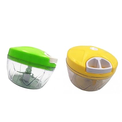ELBME Manual Food Grater Vegetable Chopper Hand Pull Cutter Kitchen Gadgets Yellow
