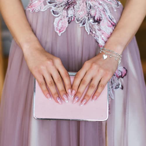 ZKXYFFS Bangle Bracelets for Women 925 Sterling Silver Bracelet Ladies Fashion Jewelry Simple Adjustable Cuff Bangles Layered Cuff Bangle Chain Bracelets4