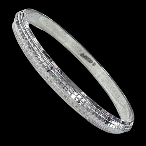 925 Sterling Silver Hallmarked Punjabi/Sikh Men Kada #063