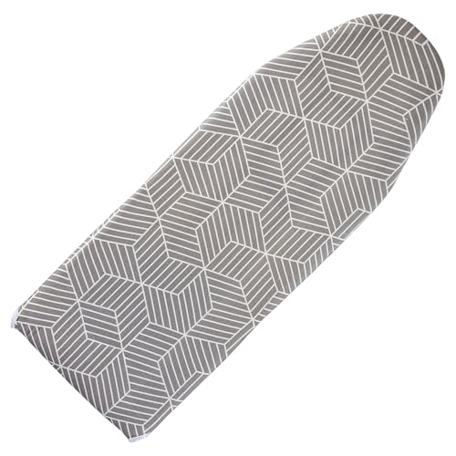 Image of Seiritex Over the Door Ironing Board Cover 14 x 42 inch, Thick Padding w Hook and Loop Fasteners Wall Iron Board Cover (Gray Cube Update Version)