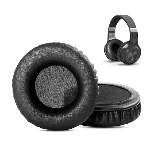 HTINDUSTRY Remplacement des Coussinets Compatible avec Bluedio Turbine H+ Headphone Coussinets d'oreille en Cuir protéiné Plus Doux/Mousse à mémoire de...