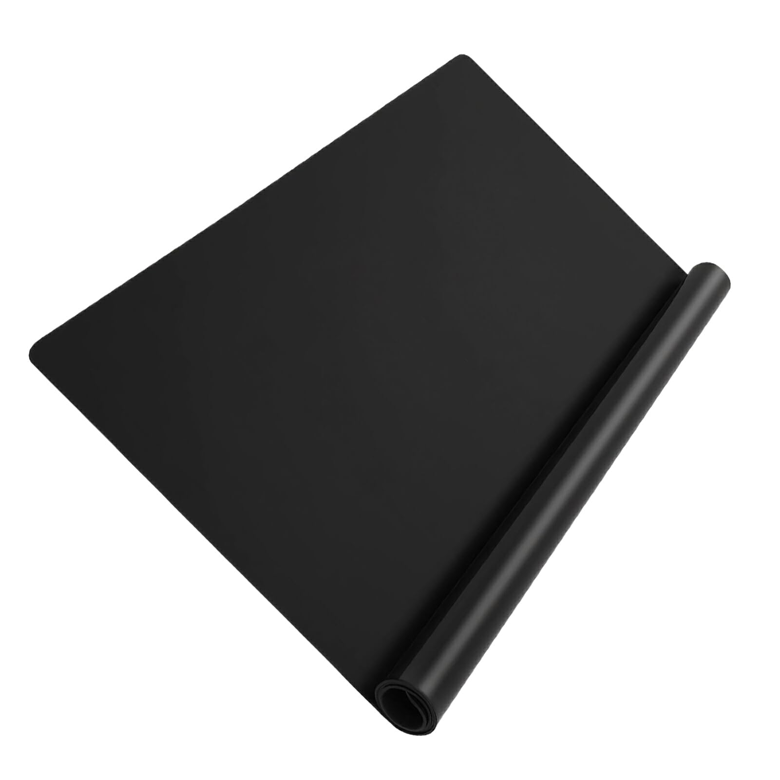 VUIUYOIES Tapis de Plat à Manger Tapis en Silicone Extra Large et épais pour napperon de Table Tapis en Silicone napperon de Table de Nombreuses utilisations, Noir