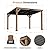 Modern Shade Supreme Cedar Wood Gazebo 10' x 12' with Hardtop Slope Roof, Wooden Grill Gazebo with Durable and Rot-Resistant, Supports Snow Loads and High Wind Speeds, Ideal for Backyard, Deck, Garden