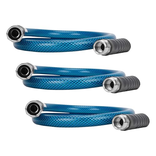Image of Camco TastePURE 4-Foot Premium Camper /RV Drinking Water Hose-Features a Heavy-Duty No-Kink Design with Strain Relief Ends&5 /8-Inch Inside Diameter-NSF Drinking Water Safe Certified (22813) (Pack of 3)