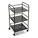 Versa Swansea Scaffale per Libri, Libreria industriale per Sala, Ufficio, Ingresso, con 3 ripiani o scaffali libreria sala da pranzo, Misure (A x L x l) 74 x 32 x 39 cm, Metallo, Colore Nero