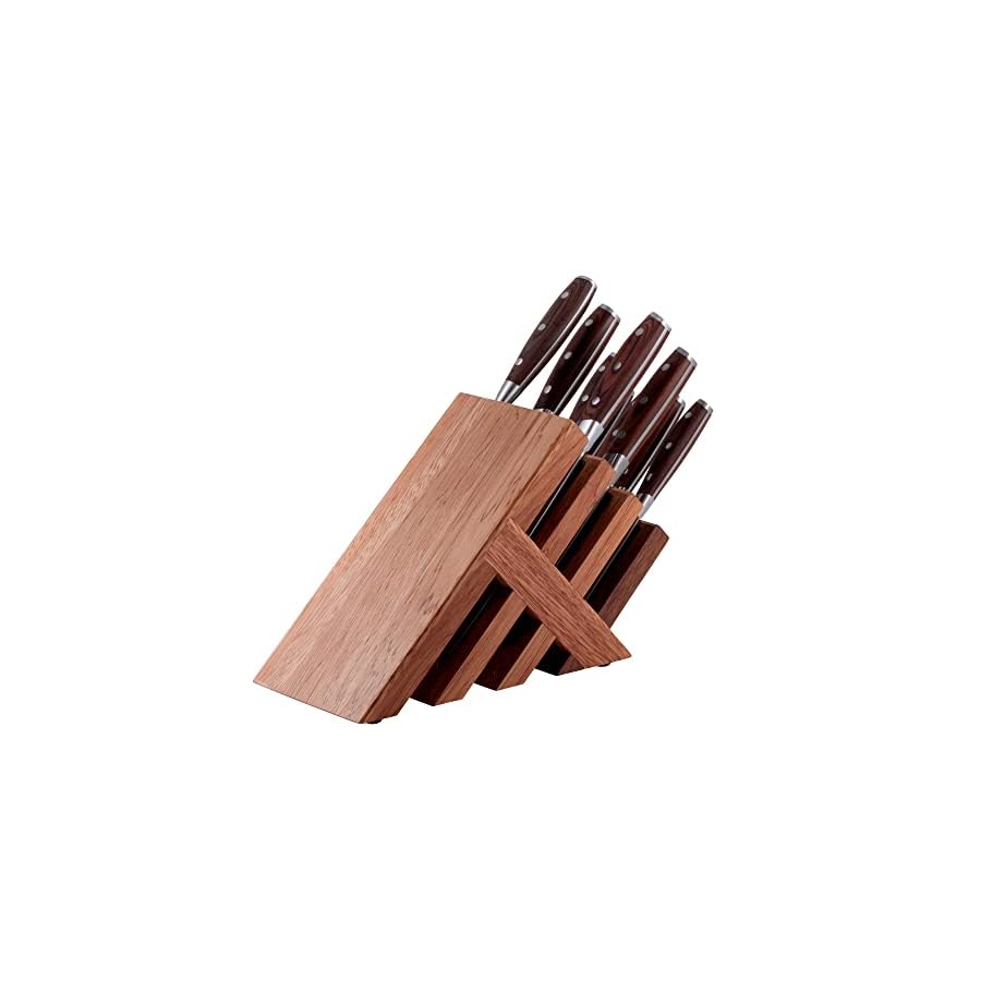 Messermeister-Avanta-10-Piece-Pakkawood-Knife-Block-Set-German-X50-Stainless-Steel-Includes-4-Speciality-Knives-Heavy-Weight-Fork-4-Steak-Knives-Magnetic-Knife-Block Messermeister Avanta 10-Piece Pakkawood Knife Block Set - Oprah's Favorite Things 2024 - German X50 Stainless Steel - 4 Speciality Knives, Heavy-Weight Fork, 4 Steak Knives & Magnetic Knife Block