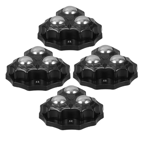 JUMPLAWN 粘着式家具移動キャスター 転ステンレス鋼ボールベアリング搭載滑車 家具用ユニバーサルホイール 家用収納台車ソファベッド対応