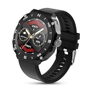 Smart Watch Fitness Tracker with 24/7 Heart Rate, 1.43″ HD Screen, Interchangeable Watch case, Heart Rate/Oxygen/Sleep Monitoring, IP68 Waterproof, Voice Assistant and Message Reminder