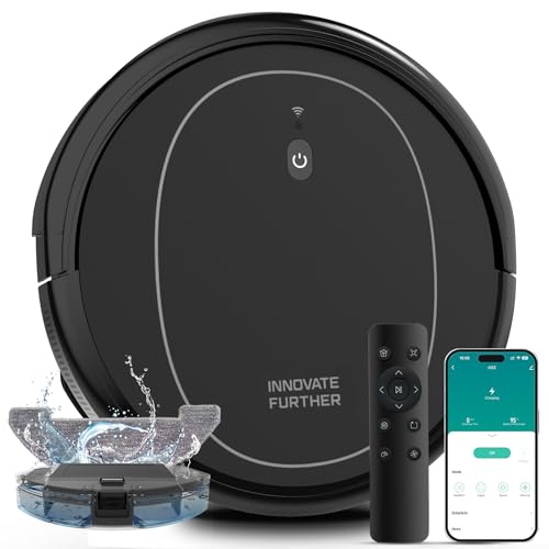 Image of 3-in-1 Robot Vacuum and Mop 4000Pa Vacuum Robot & WiFi /App /Remote /Alexa & Central Brush & Scheduled & Auto-Recharge Cleaning Robotic Vacuums Cleaner for Home Pet Hair, Hardfloors, Carpet