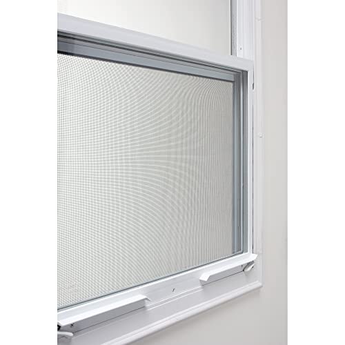 National Door Company ZZ364693R Steel, Primed, Right Hand Outswing, Prehung Door, 1/2 Lite 2-Panel, Clear Glass with Venting Screen, 36"x80", Steel