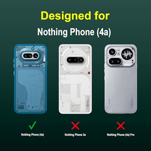 Image of Zapcase Back Case Cover for Nothing Phone (4a) | Compatible for Nothing Phone (4a) Back Cover | Liquid Silicon Magic Case with Camera Protection | Dark Green