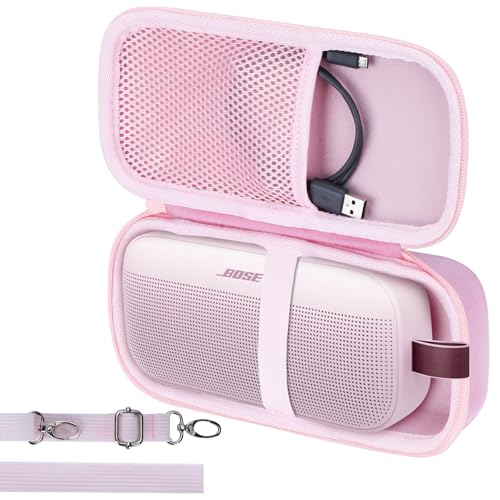 Image of Lebakort Hard Case Compatible with Bose SoundLink Flex 2nd Gen /Bose SoundLink Flex Portable Speaker, Petal Pink Case