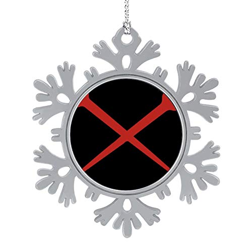 Puilkfgt Ironworker Crossed Tools Personalized Snowflake Ornaments Christmas Tree Hanging Accessories Christmas Decorations