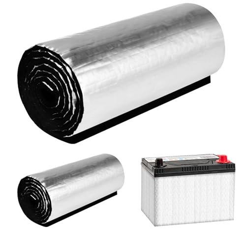 2 Pcs Battery Blanket for Car, 40'X 7' Battery Insulation Kit for Extreme Temperature Protection, DIY Cold Weather Protector for Vehicle, Truck, 4WD, Rv Batteries