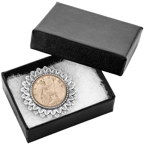 Milestone Year 90th Birthday Brooch 1936 Farthing Vintage Coin Jewellery Gift Elegant Keepsake for Her Celebrating Nine Decades