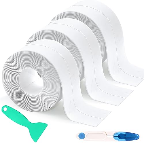 ZOCONE 3 Rolls Bath Sealant Strip 126??? x 1.5??? Bathroom Sealant Tape ...