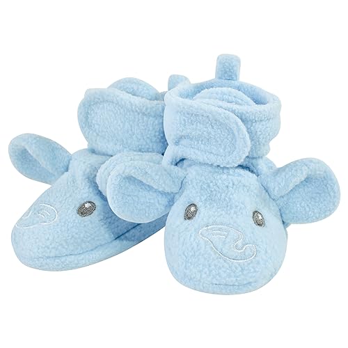 Image of Hudson Baby Cozy Fleece Booties with Non Skid Bottom,