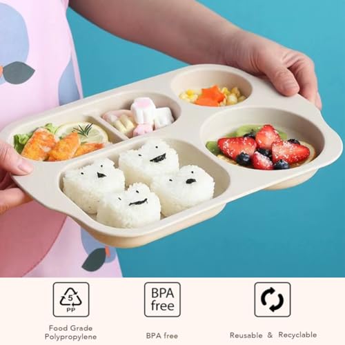 Ruibolu Large 12 Inch Divided Plates For Kids Adults thumb #2