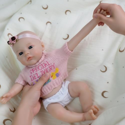 Muñeca Reborn Realista de Silicona 12 pulgadas miniatura 5