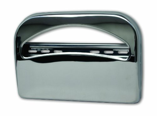 Palmer Fixture TS0142-11 1/2 Fold Toilet Seat Cover Dispenser, Brushed Chrome