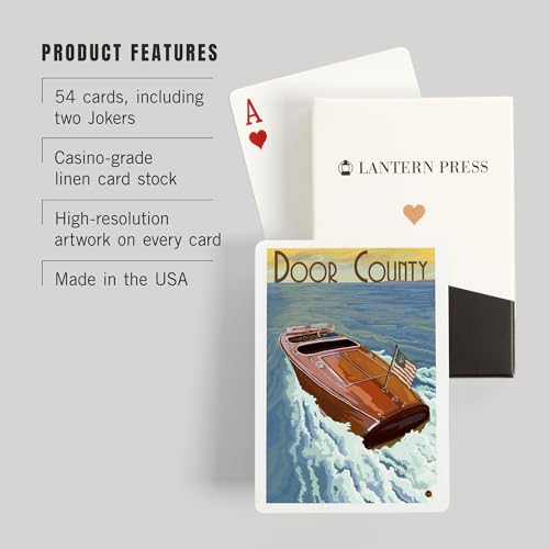 Baraja de poker Door County Wisconsin, 52 cartas miniatura 3