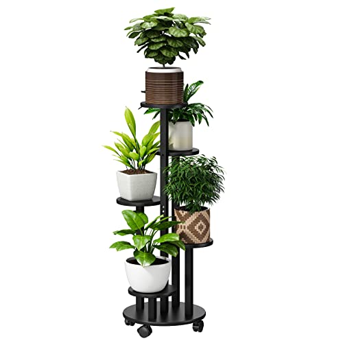 FILWH Plant Stand For Outdoor Indoor Tall Bamboo Flower Stand wit...