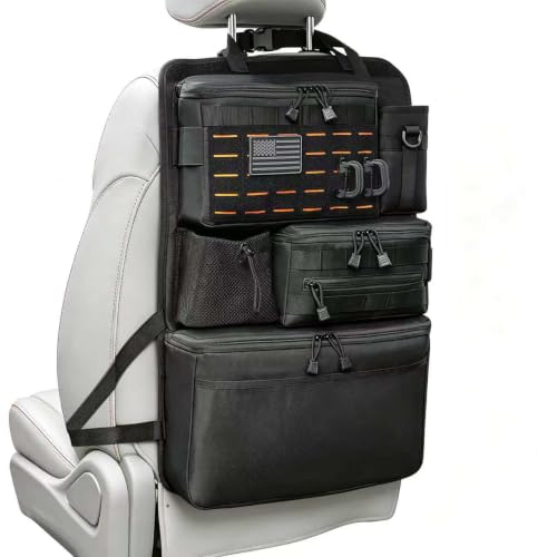 Upgraded One-Piece Universal Car Seat Back Organizer with Multiple Pockets