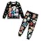 HNLAZJL Boys Clothes Set Brain 67 Theme Six Seven Cartoon Long Sleeve Shirt and Pants Outfits for Kids 5-12 Years